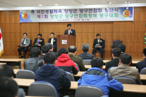 양양군 당구연합회 창단식 및 당구대회