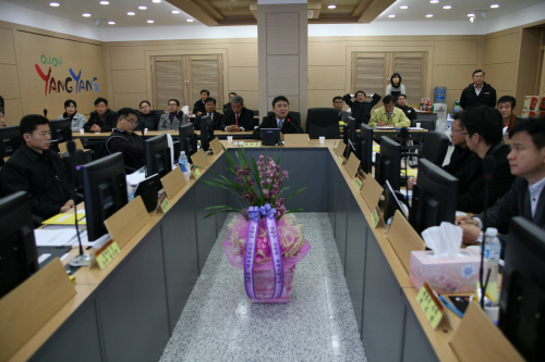 구제역피해 종합상황실 근무자 위문