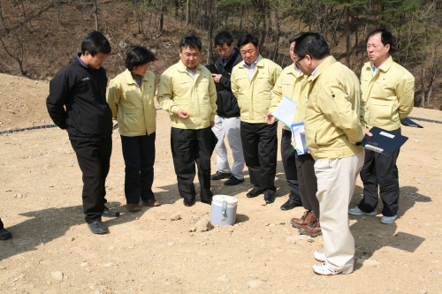 군정 주요사업장 현장점검