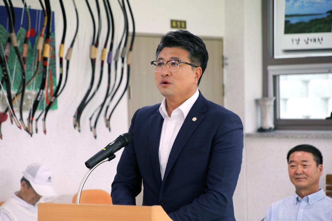 '제15회 양양군수기 도내 궁도대회 개회식' 게시글의 사진(4) '2025-06-21 제15회 양양군수기 도내 궁도대회 개회식(현산정) (6).jpg'
