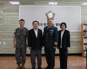 102기갑여단장 의회방문