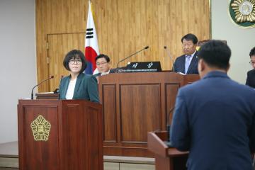 집행부에 대한 군정질문(이영자 부의장, 오한석 의원,이기용 의원)