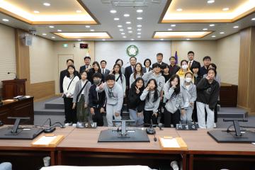 양양더나은교육지구 다행 프로젝트 팀 의회 방문